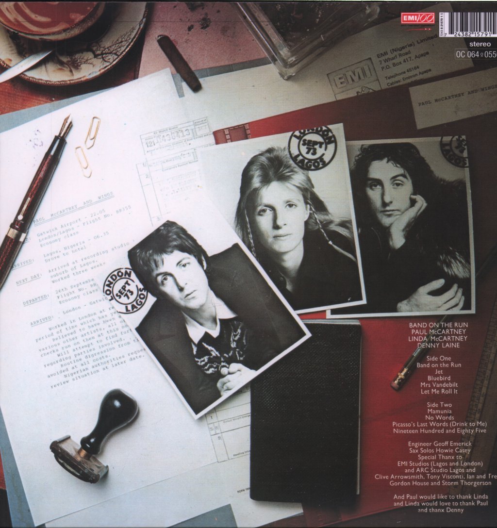 Wings - Band On The Run - Lp