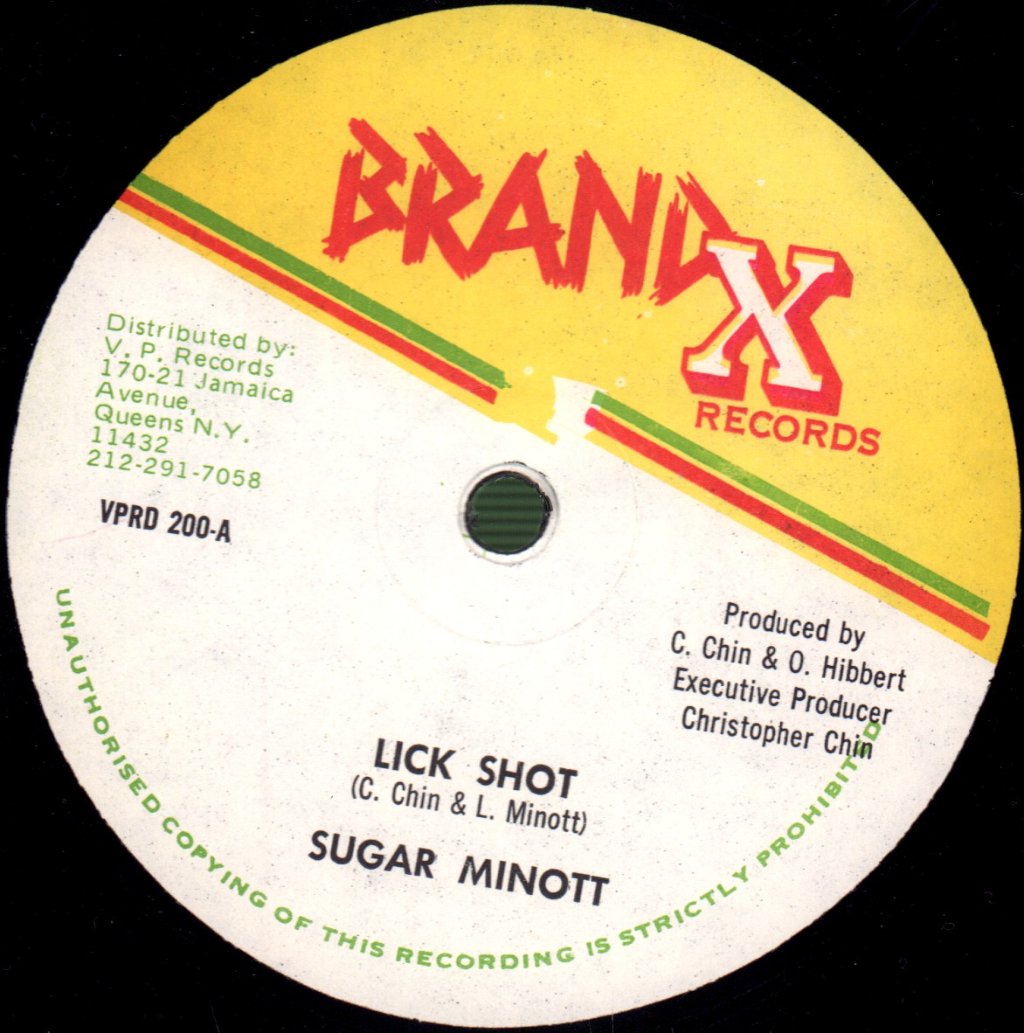 Sugar Minott - Lick Shot - 12 Inch