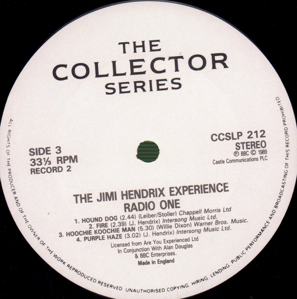 Jimi Hendrix Experience - Radio One - Double Lp