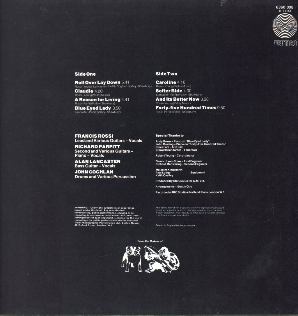 Status Quo - Hello - Lp