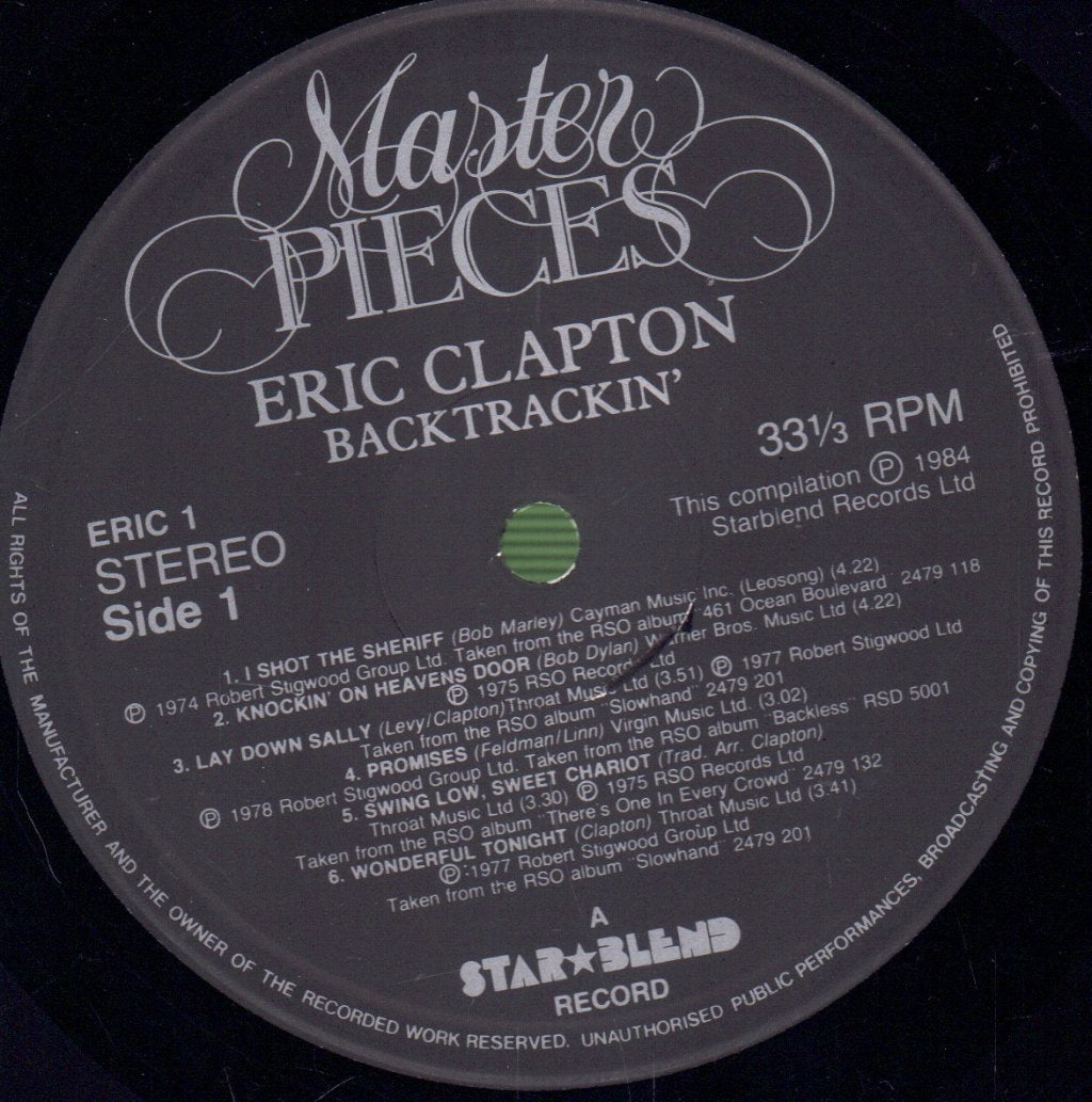 Eric Clapton - Backtrackin' - Double Lp