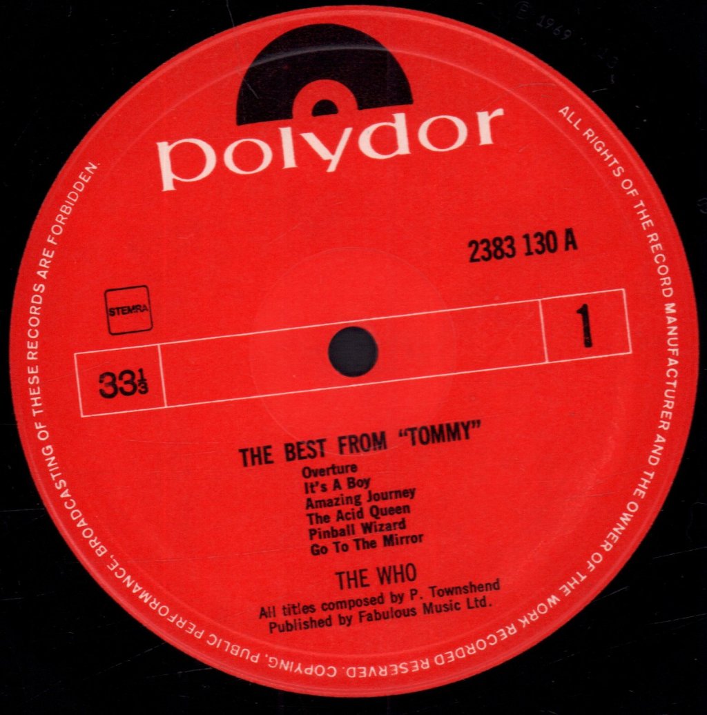 Who - Best From Tommy - Lp