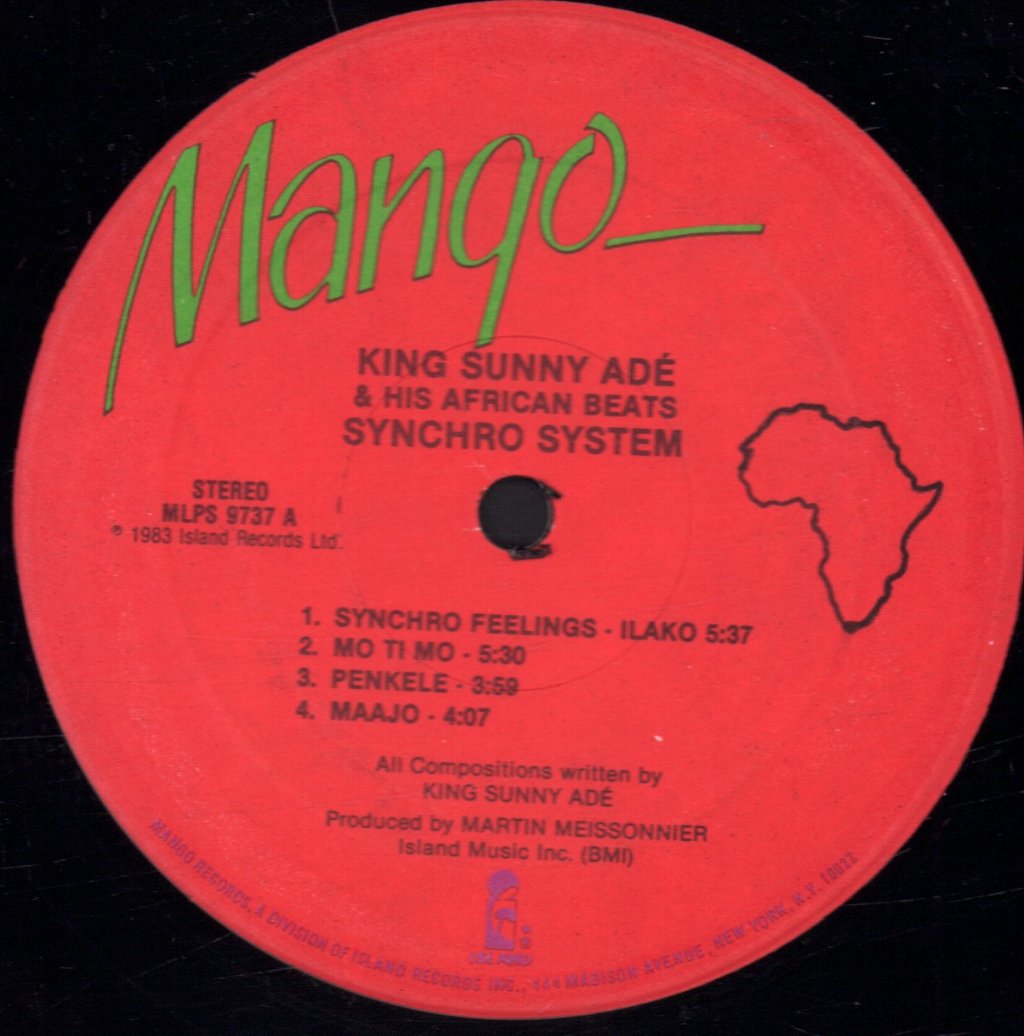 King Sunny Ade And His African Beats - Synchro System - Lp