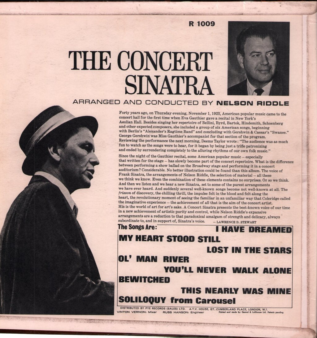 Frank Sinatra - Concert Sinatra - Lp