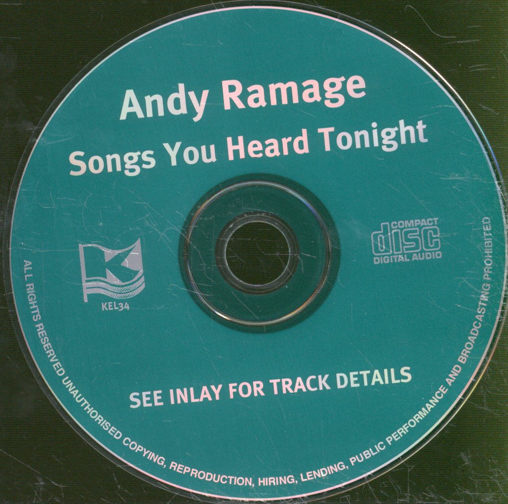 Andy Ramage - Songs You Heard Tonight - Cd