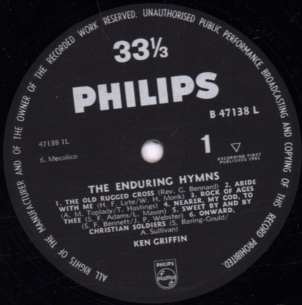 Ken Griffin and introducing Kirby Griffin - Enduring Hymns - Lp