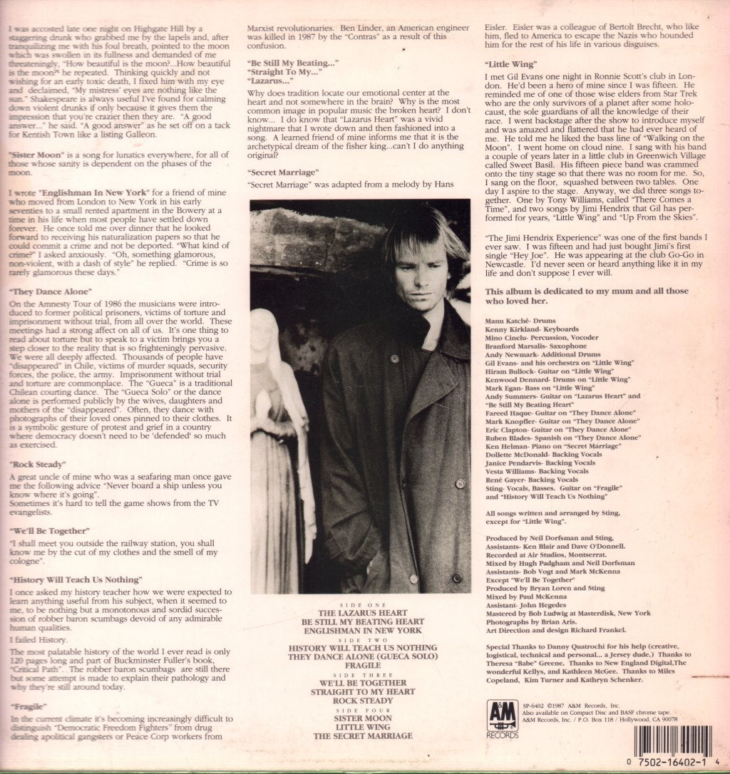 Sting - Nothing Like The Sun - Double Lp