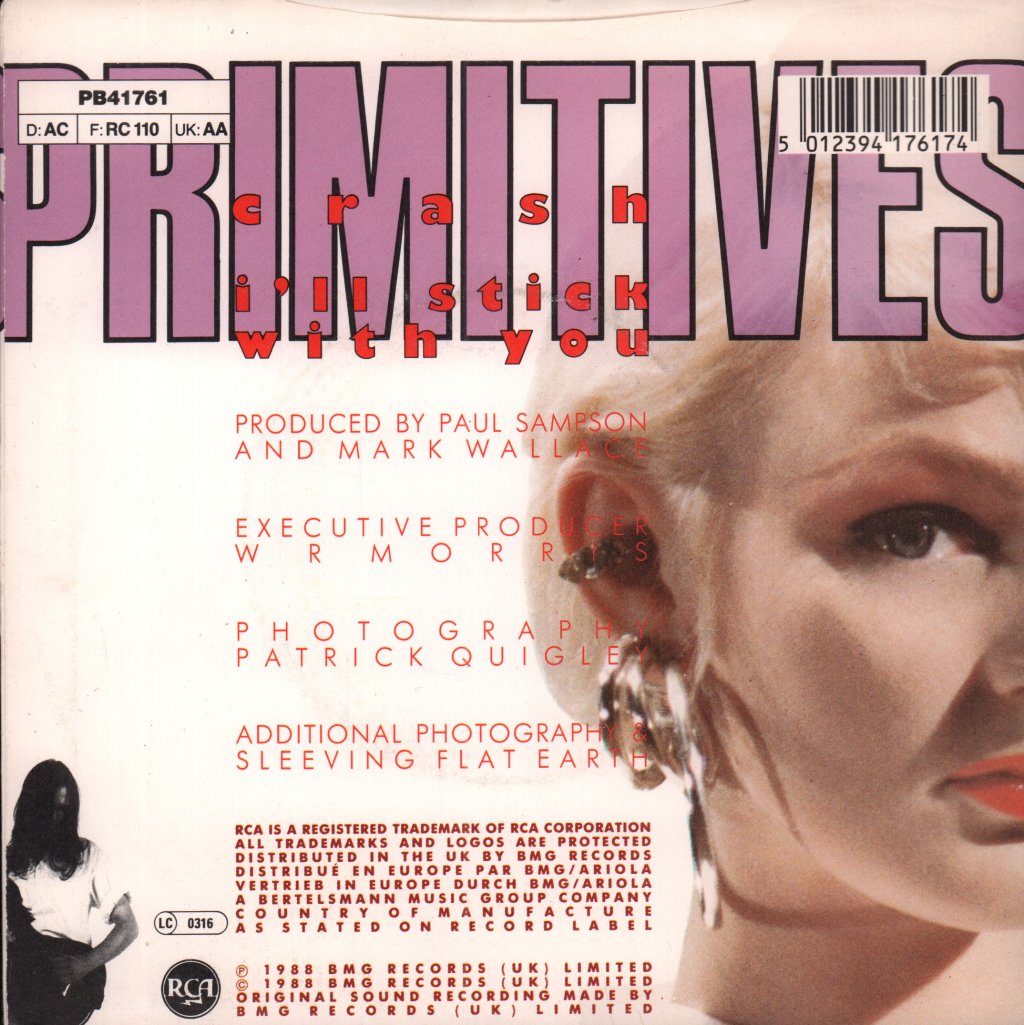 Primitives (Indie Band) - Crash - 7 Inch
