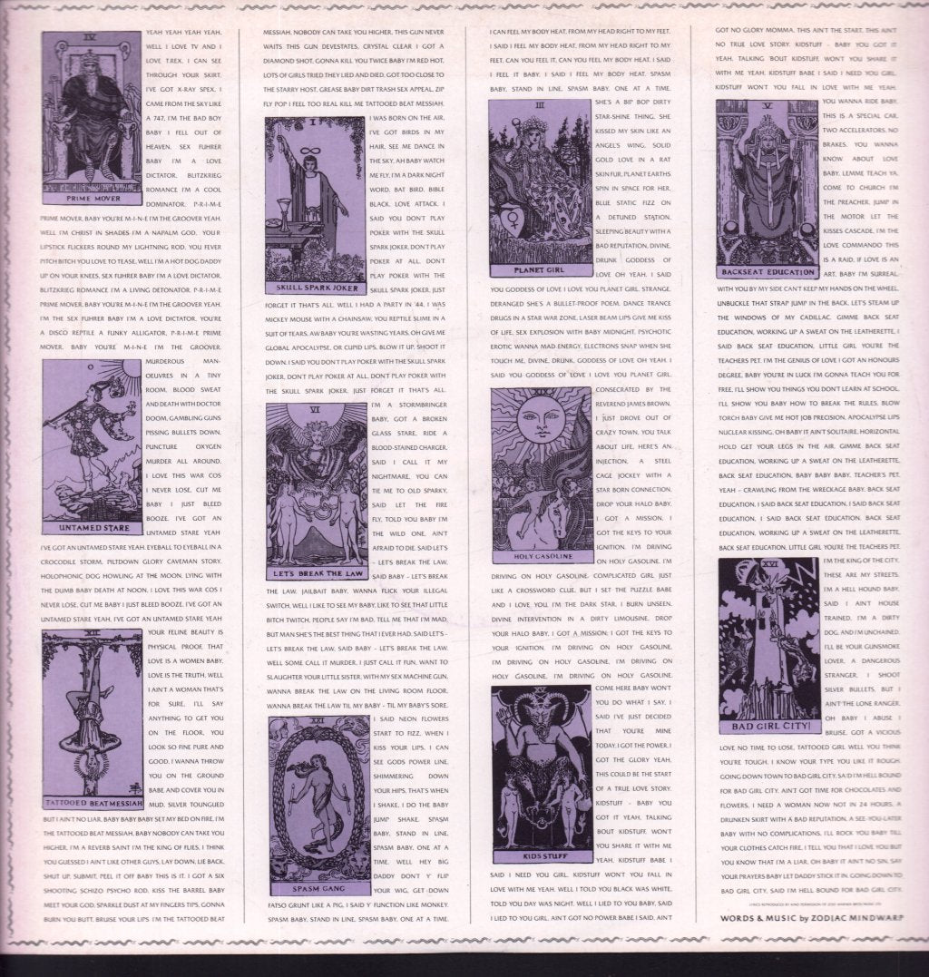 Zodiac Mindwarp - Tattooed Beat Messiah - Lp