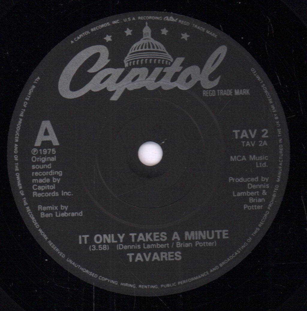 Tavares - It Only Takes A Minute - 7 Inch