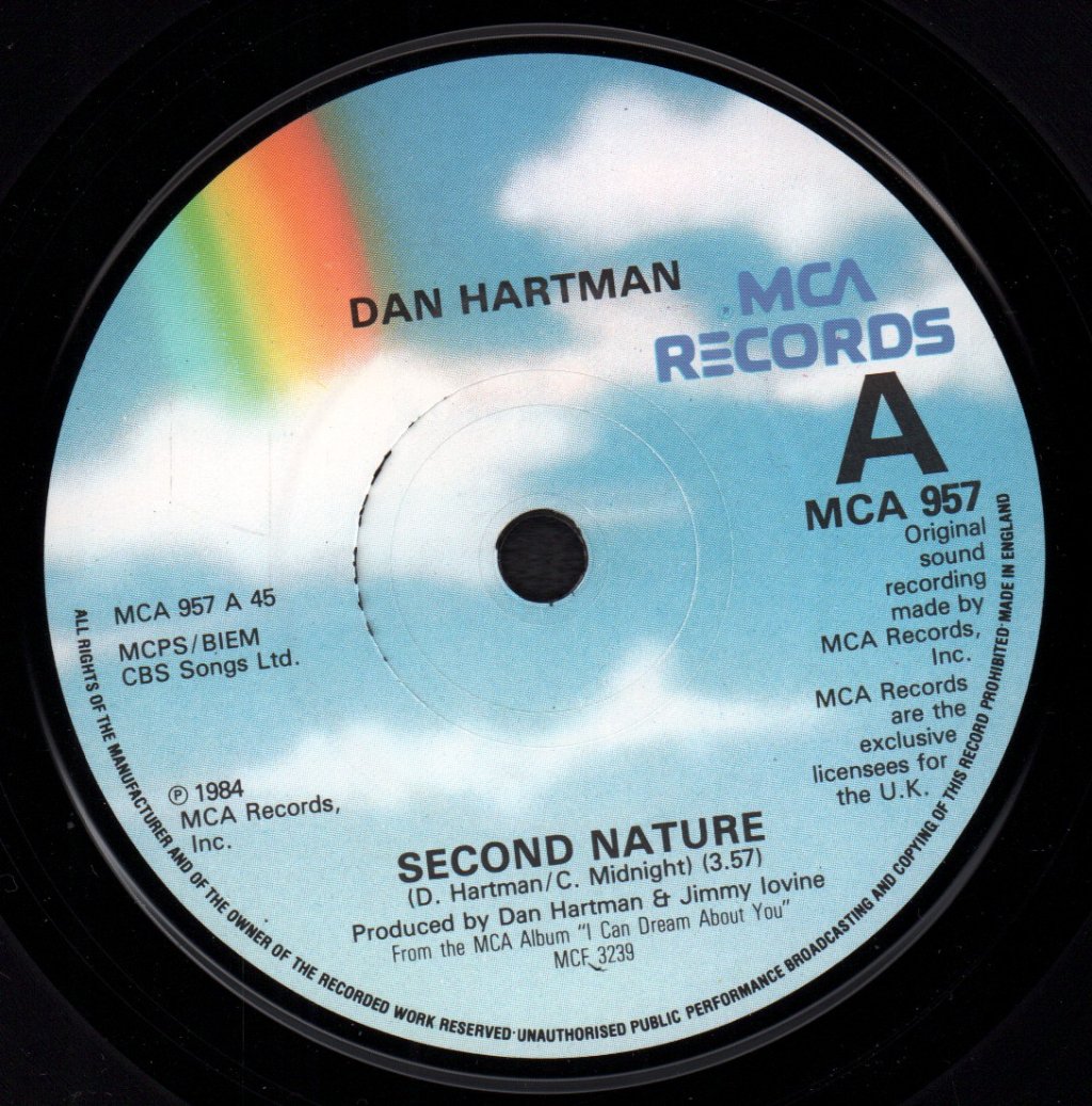 Dan Hartman - Second Nature - 7 Inch