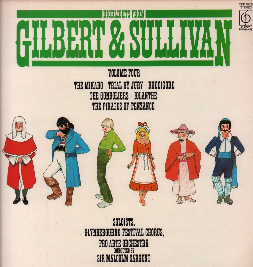 Gilbert And Sullivan - Highlights Volume Four - Lp