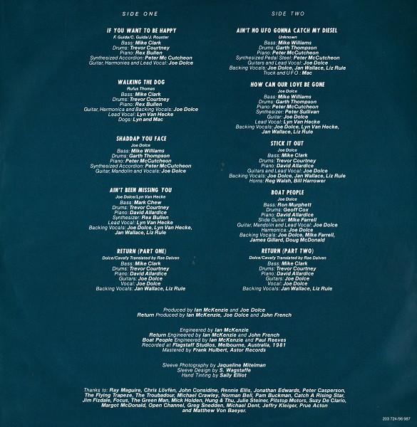 Joe Dolce - Shaddap You Face - Lp