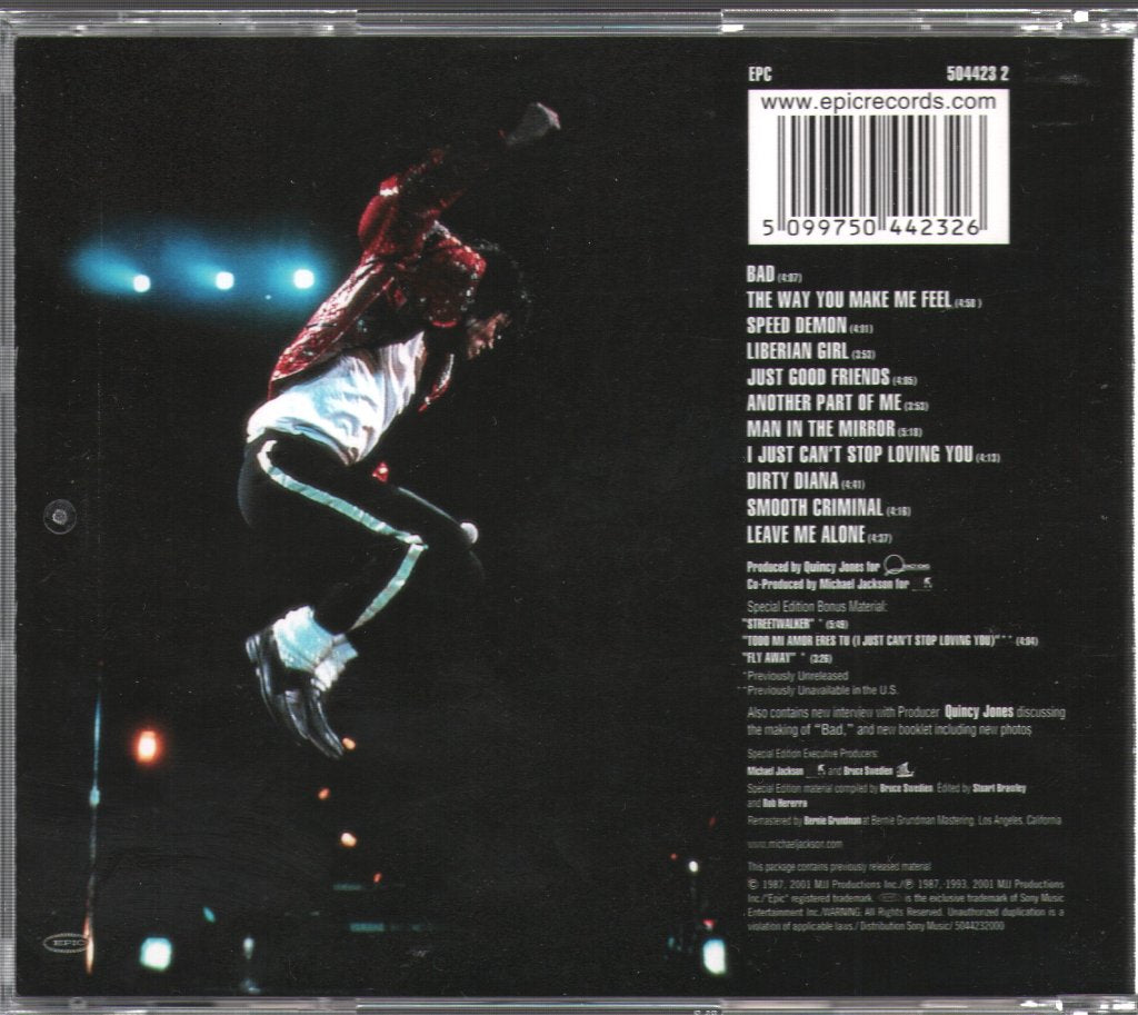 Michael Jackson - Bad - Cd