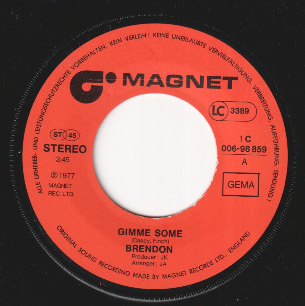 Brendon - Gimme Some - 7 Inch