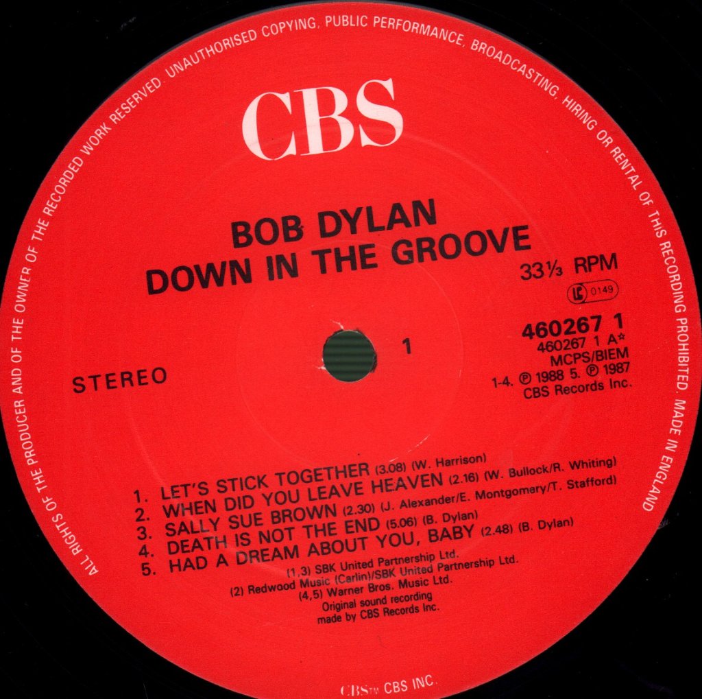 Bob Dylan - Down In The Groove - Lp