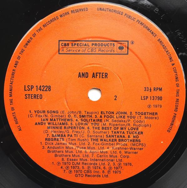 Various Artists - Disco And After - Double Lp