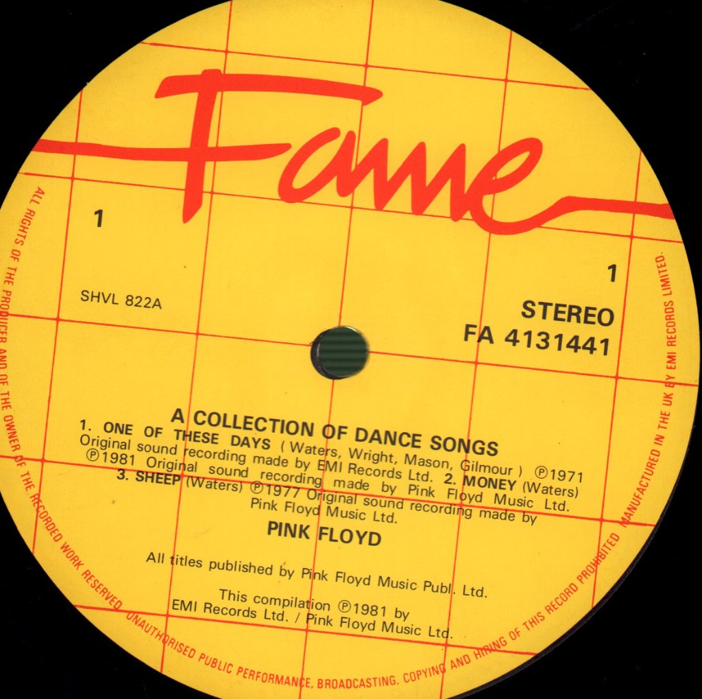 Pink Floyd - A Collection Of Great Dance Songs - Lp