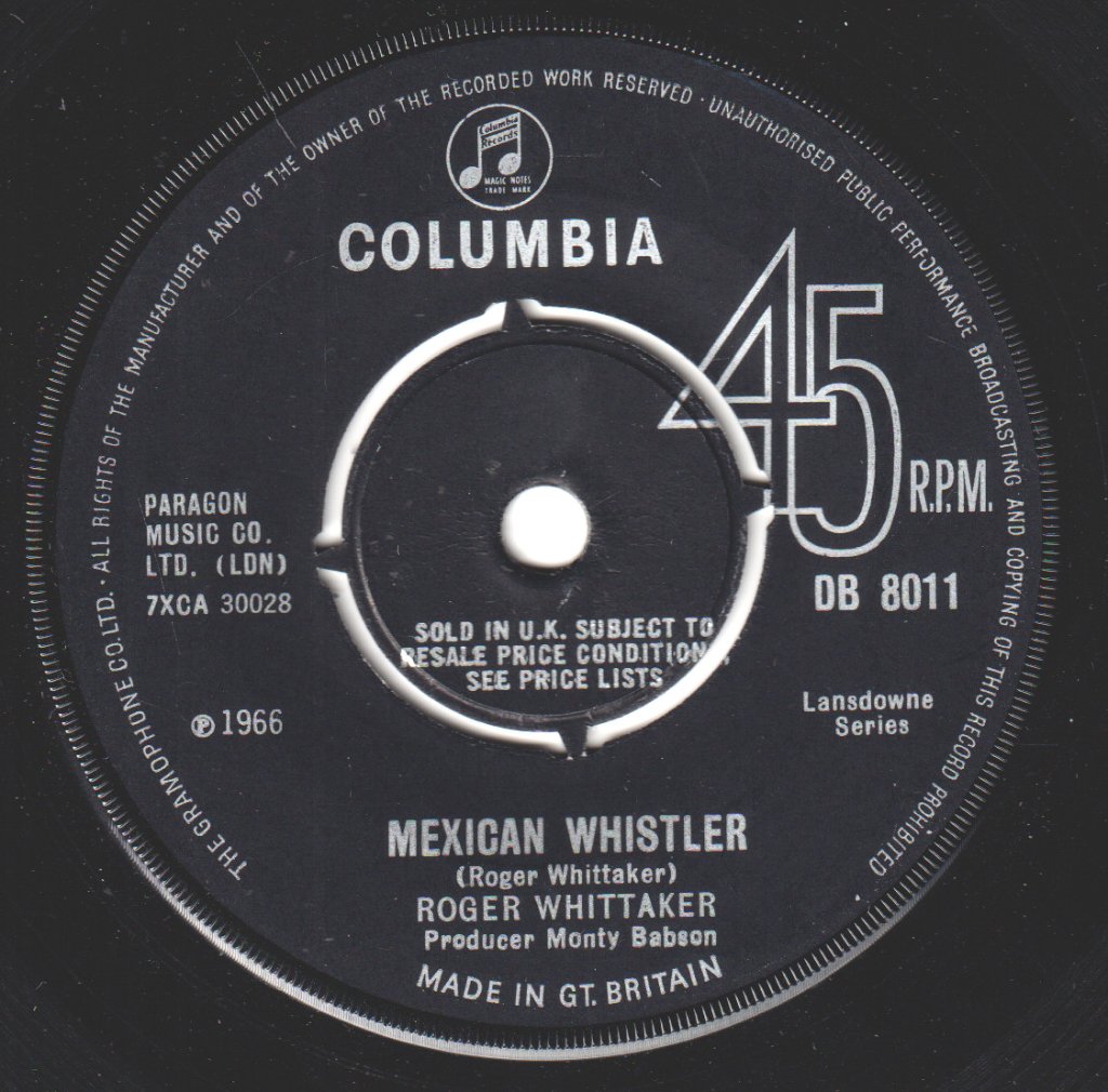 Roger Whittaker - Mexican Whistler - 7 Inch