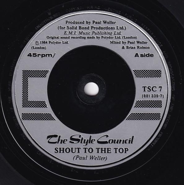 Style Council - Shout To The Top - 7 Inch