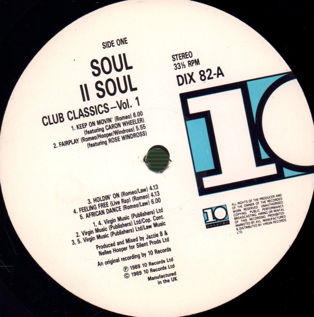 Soul II Soul - Club Classics Vol.one - Lp