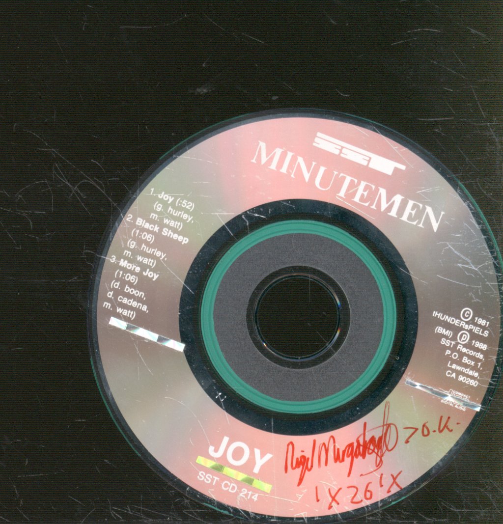 Minutemen - Joy - Cd