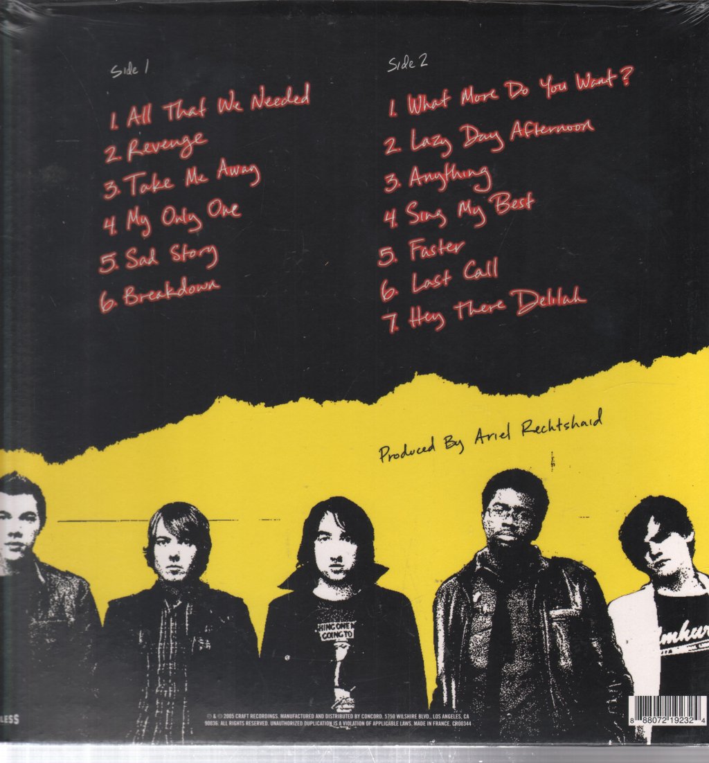 Plain White T's - All That We Needed - Lp