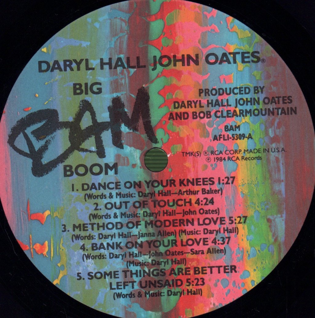 Hall And Oates - Big Bam Boom - Lp