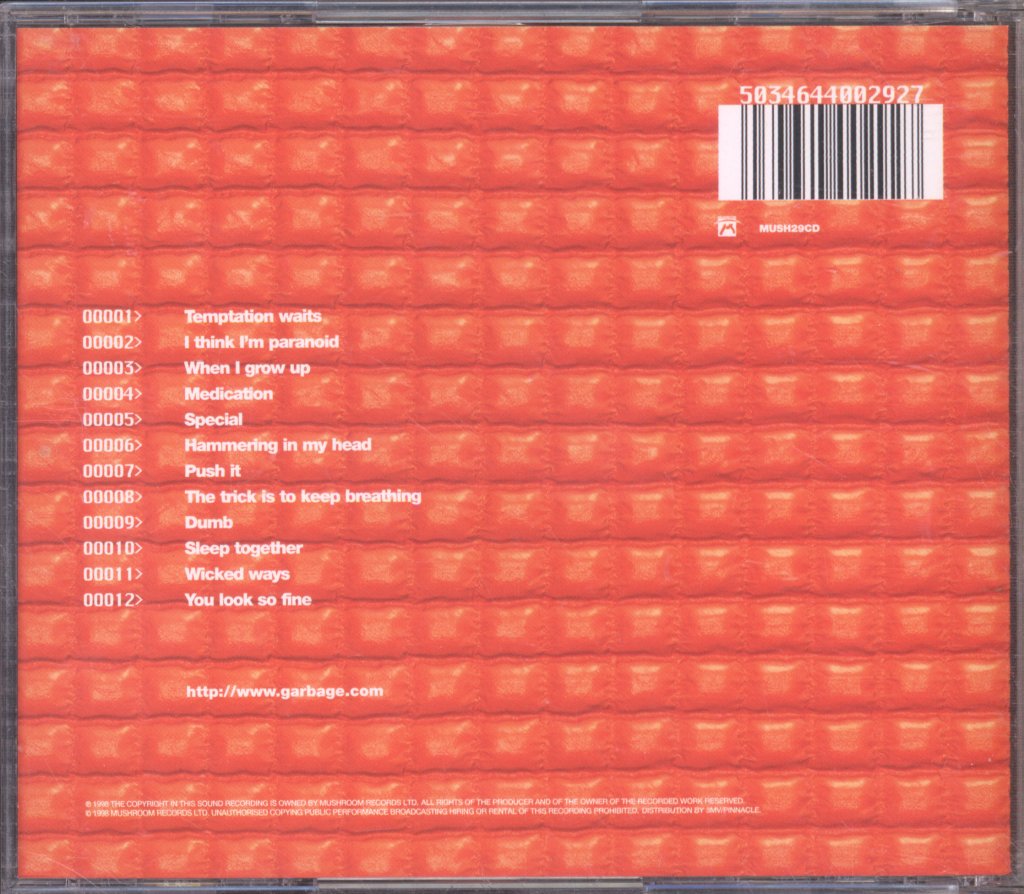 Garbage - Version 2.0 - Cd
