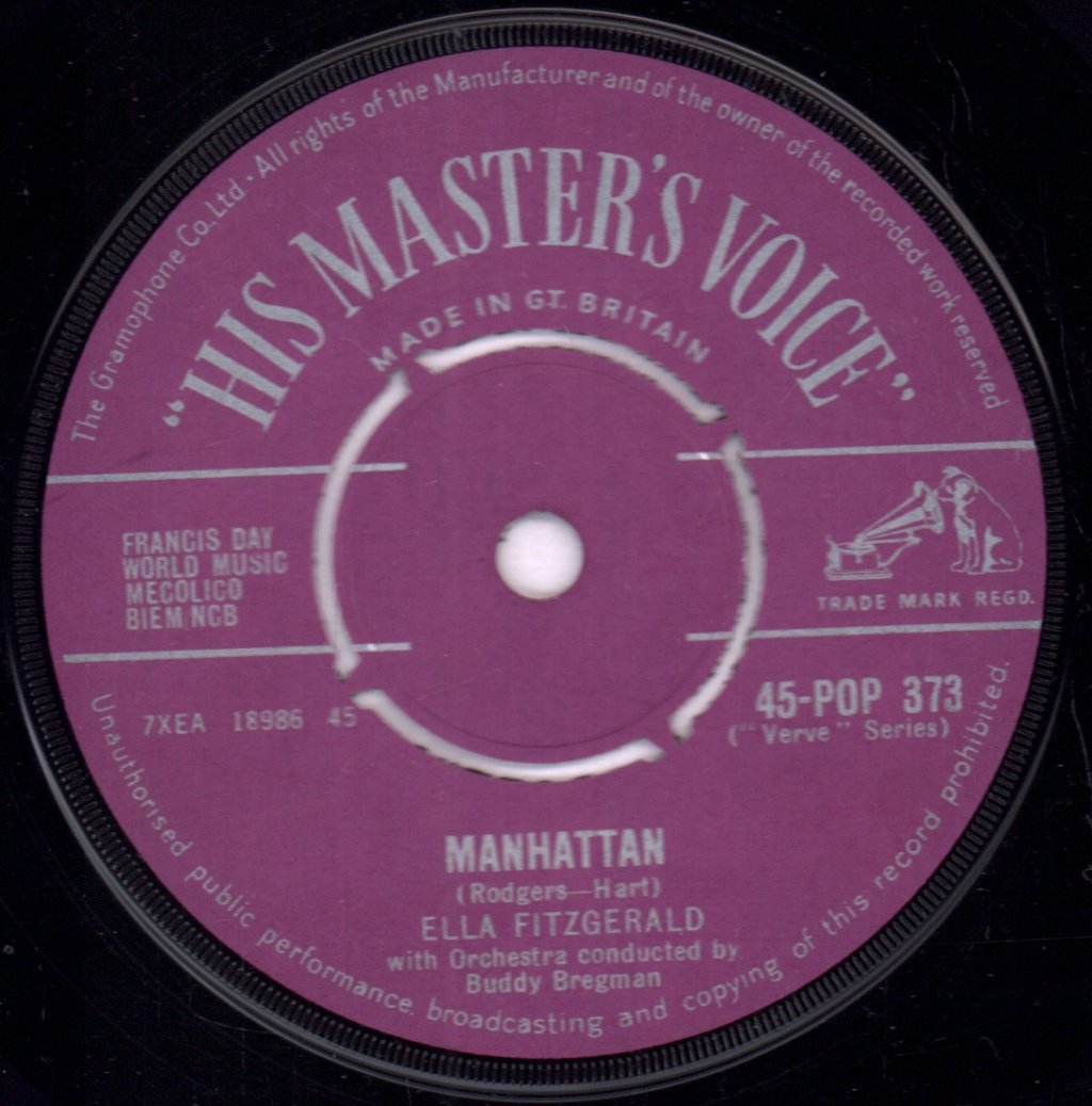 Ella Fitzgerald - Manhattan - 7 Inch