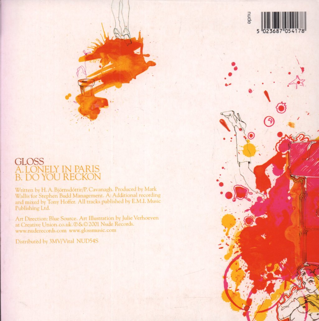 Gloss - Lonely In Paris - 7 Inch