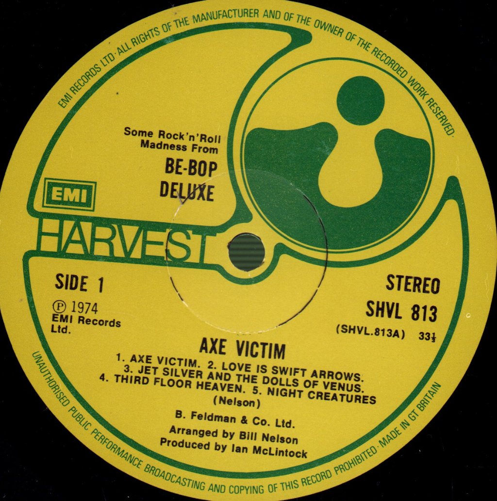 Be Bop Deluxe - Axe Victim - Lp
