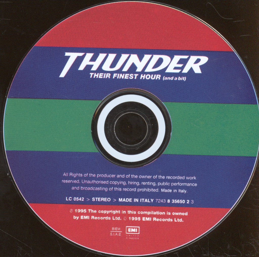 Thunder - Best Of Thunder -  Their Finest Hour (And A Bit) - Cd