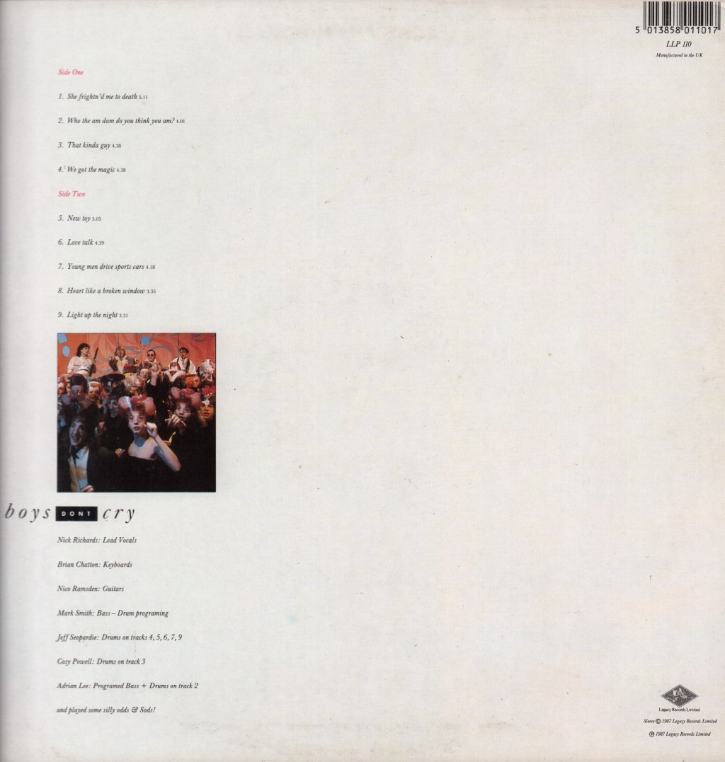 Boys Don't Cry - Who The Am Dam Do You Think We Am - Lp