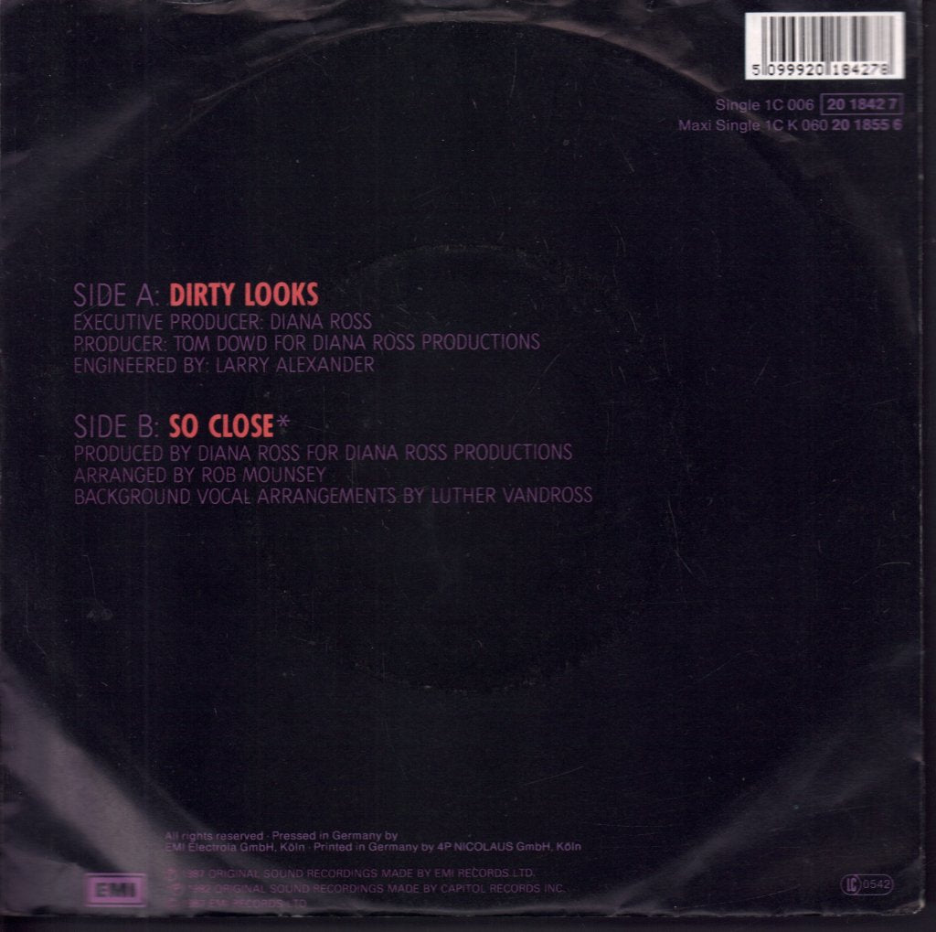 Diana Ross - Dirty Looks - 7 Inch