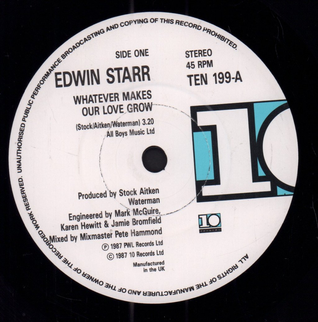 Edwin Starr - Whatever Makes Our Love Grow - 7 Inch