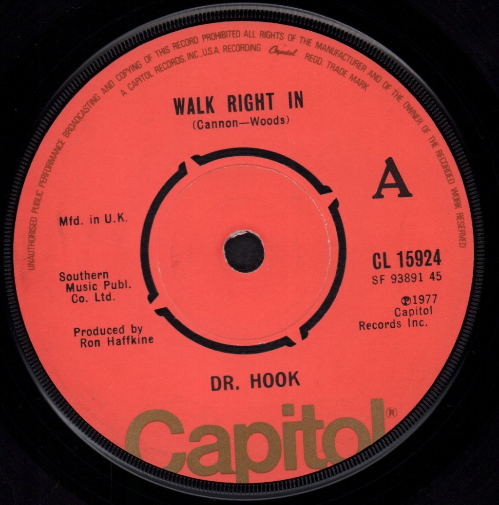 Dr Hook - Walk Right In - 7 Inch