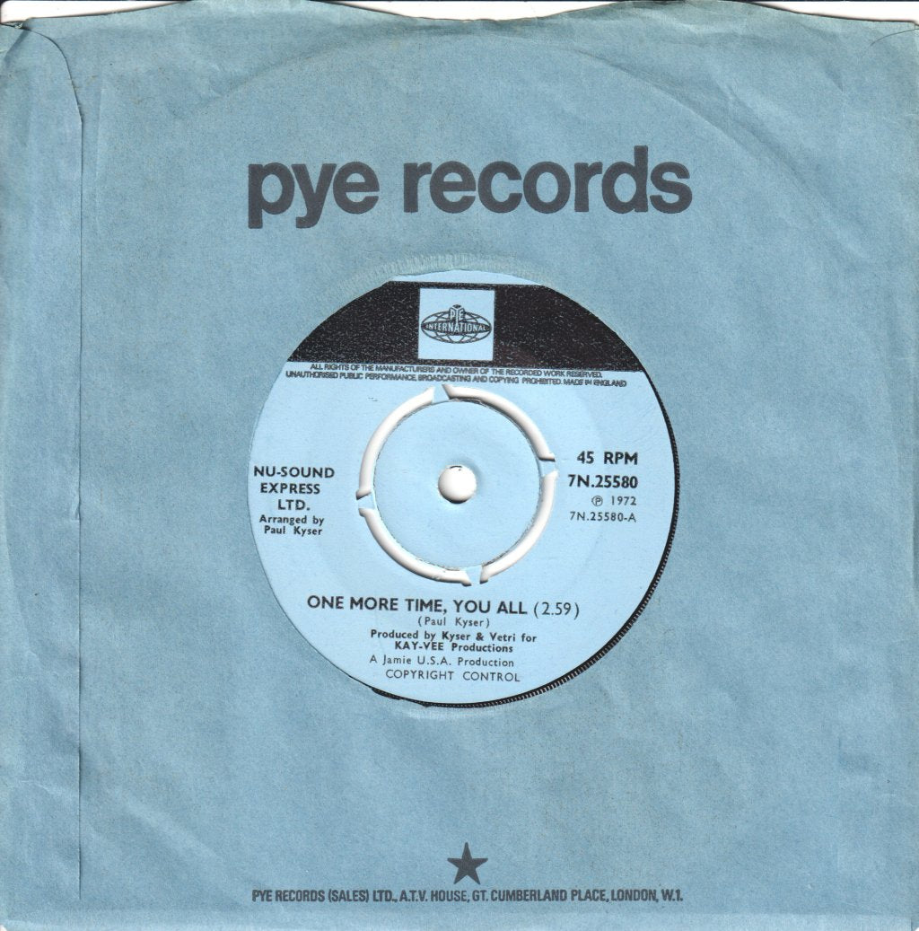 Nu-Sound Express Ltd - One More Time You All - 7 Inch