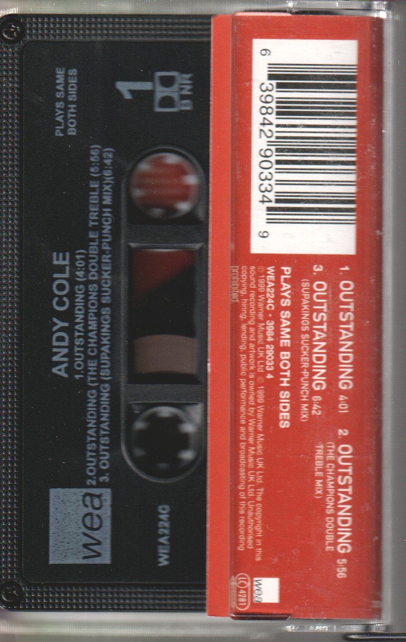 Andy Cole - Outstanding - Cassette