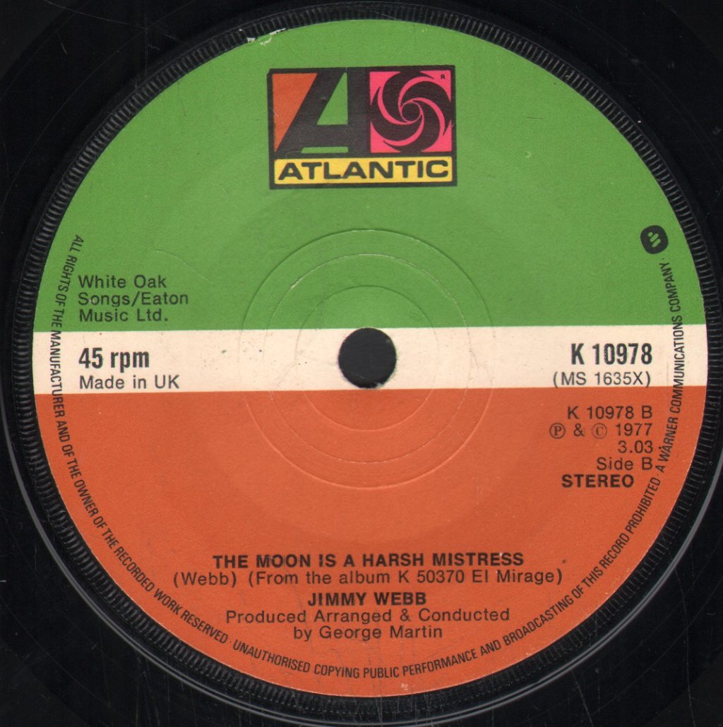 Jimmy Webb - Where The Universes Are - 7 Inch