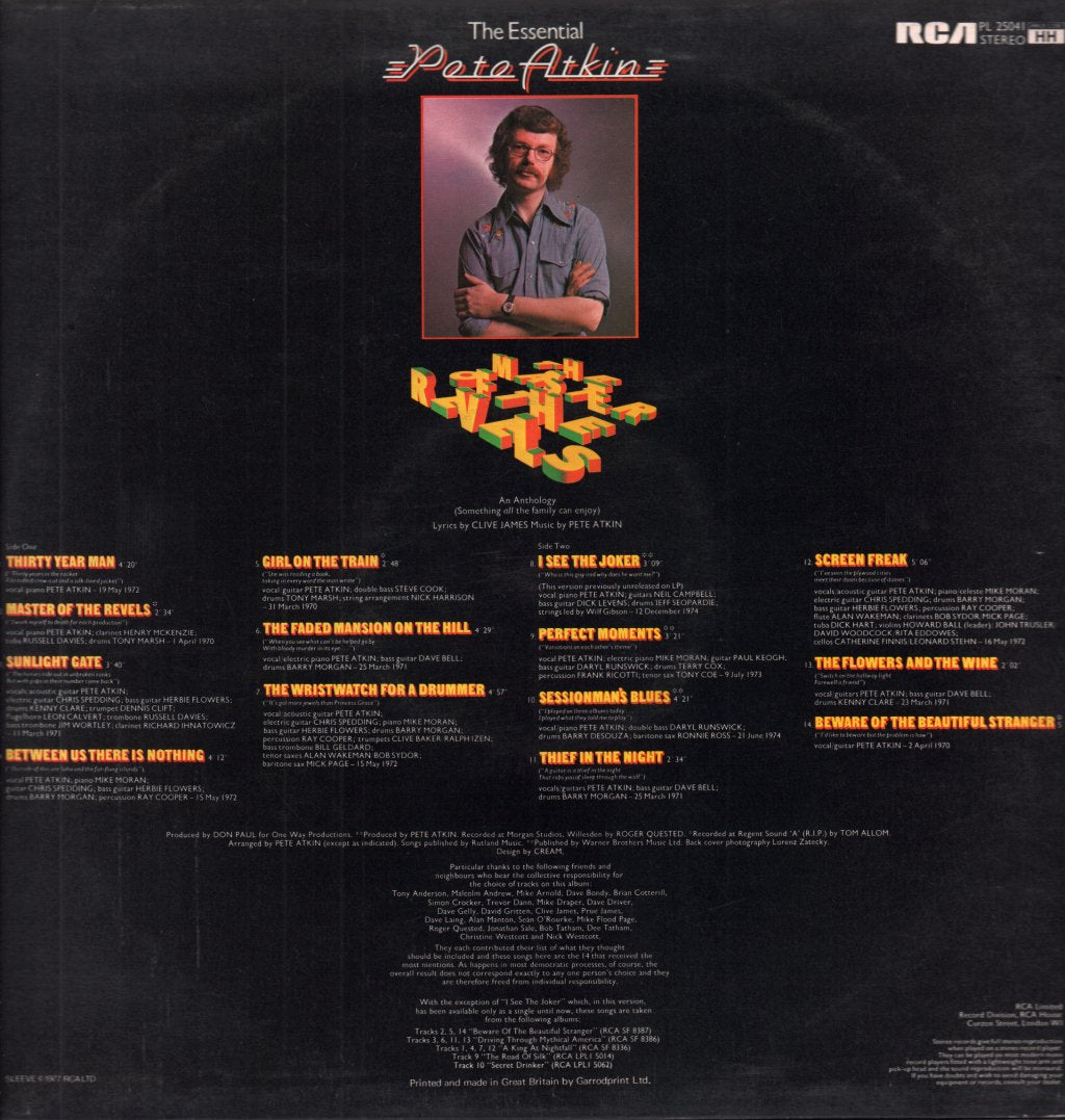 Pete Atkin - Master Of The Revels - Lp