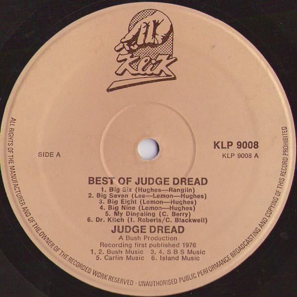 Judge Dread - Best Of Judge Dread - Lp