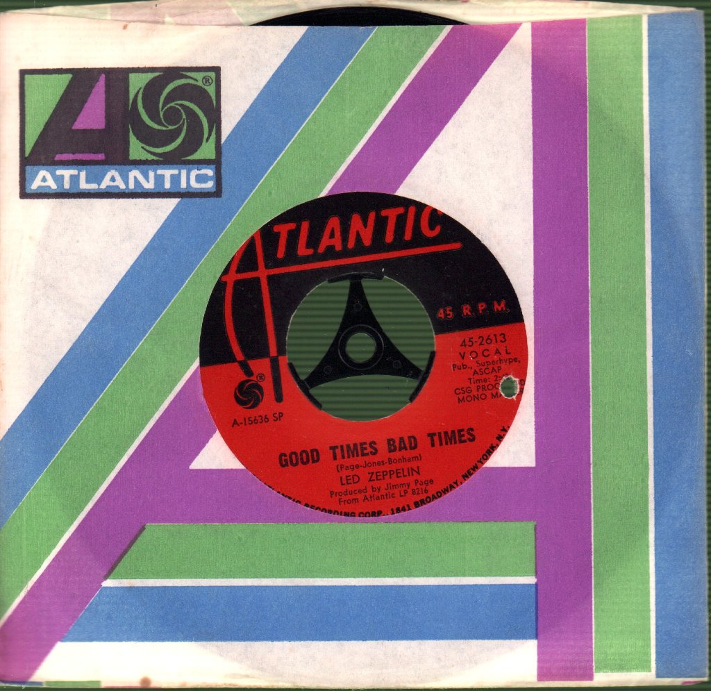 Led Zeppelin - Good Times Bad Times - 7 Inch