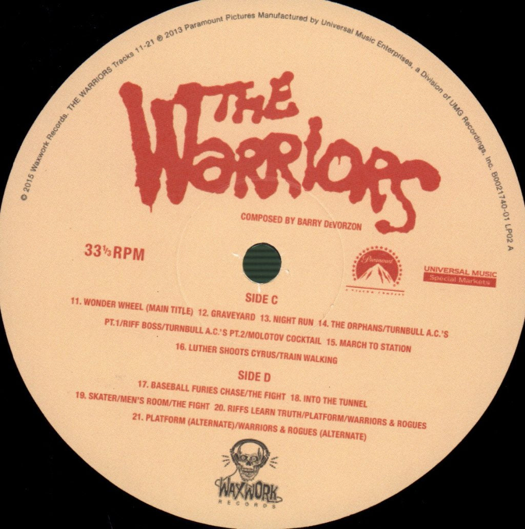 Various Artists - Warriors (Music From The Motion Picture) - Double Lp