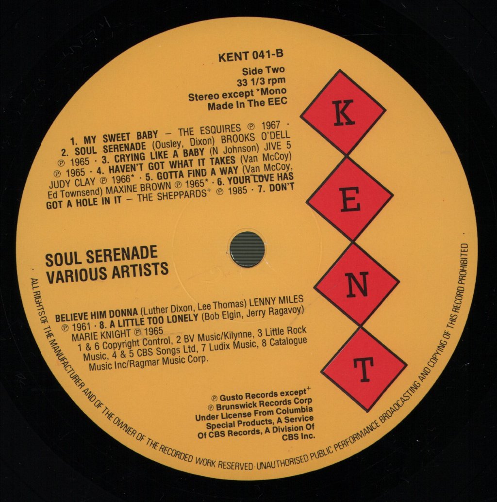Various Artists - Soul Serenade - Lp