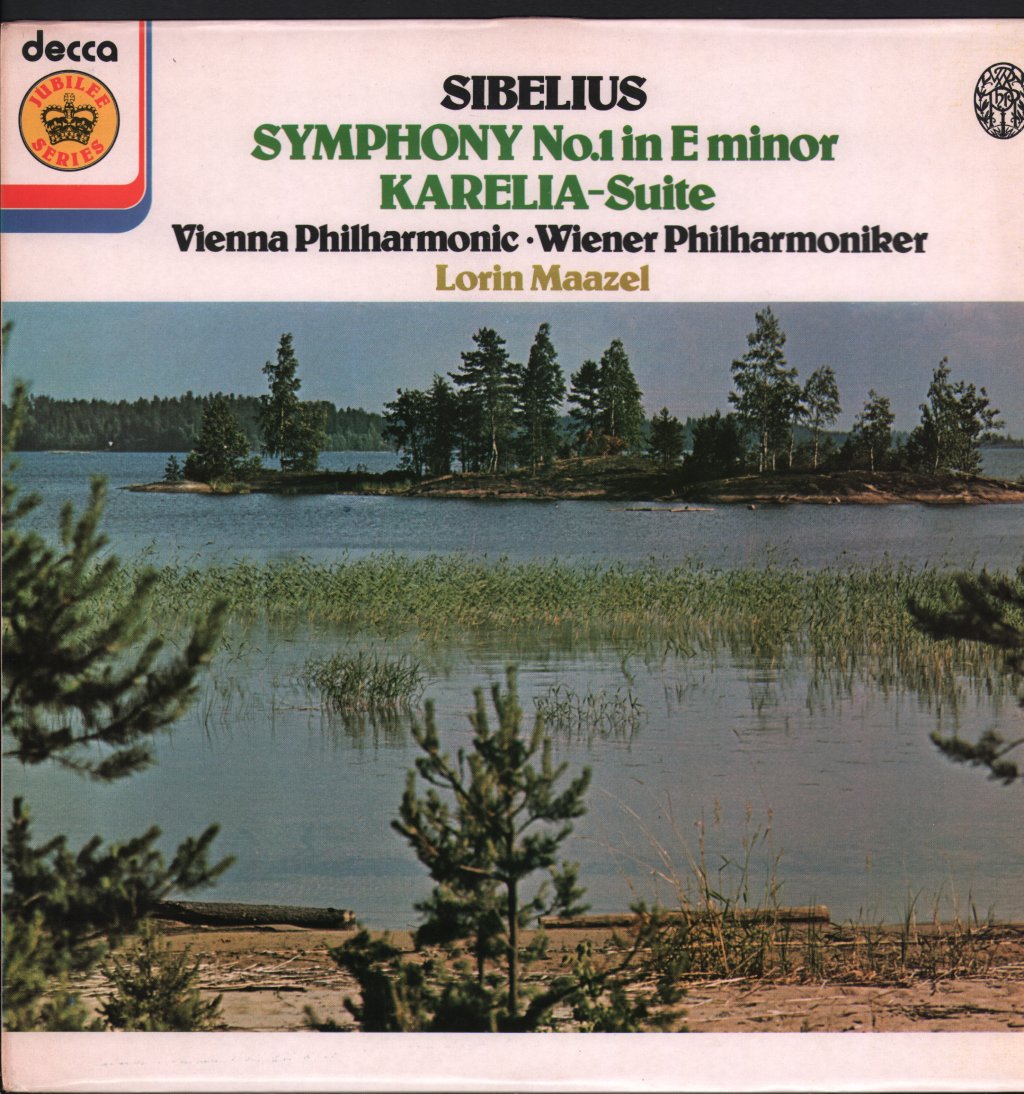 Lorin Maazel / Vienna Philharmonic Orchestra - Sibelius - Symphony No.1 In E Minor / Karelia Suite - Lp