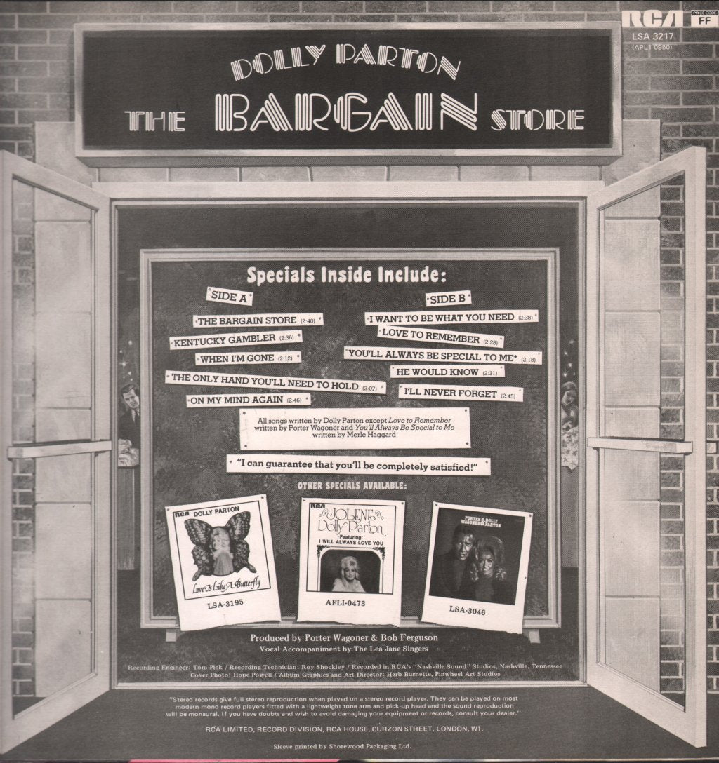 Dolly Parton - Bargain Store - Lp