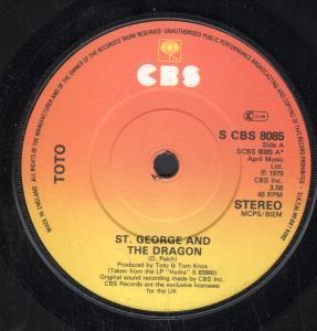 Toto - St George And The Dragon - 7 Inch