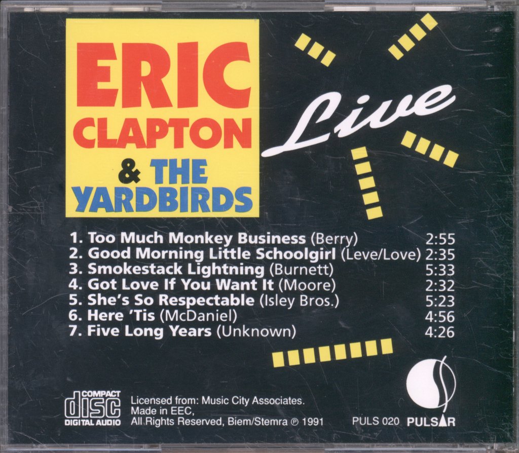Eric Clapton - Live - Cd