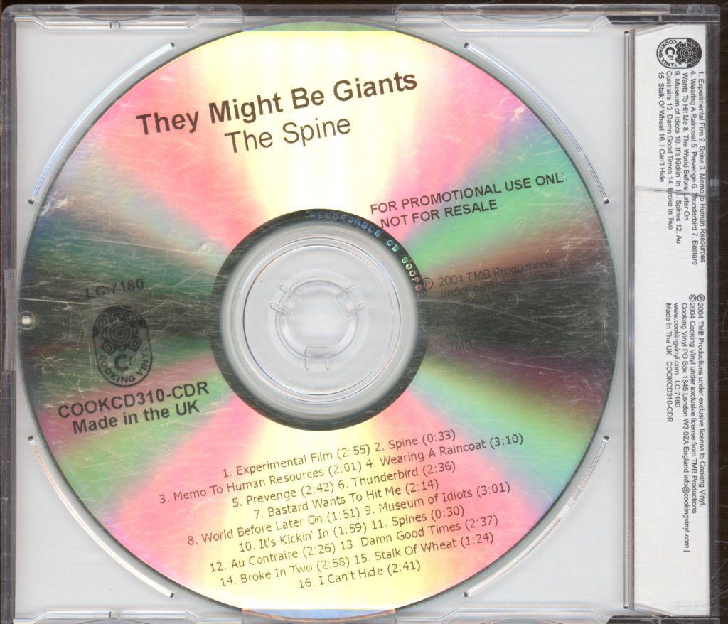 They Might Be Giants - Spine - Cdr